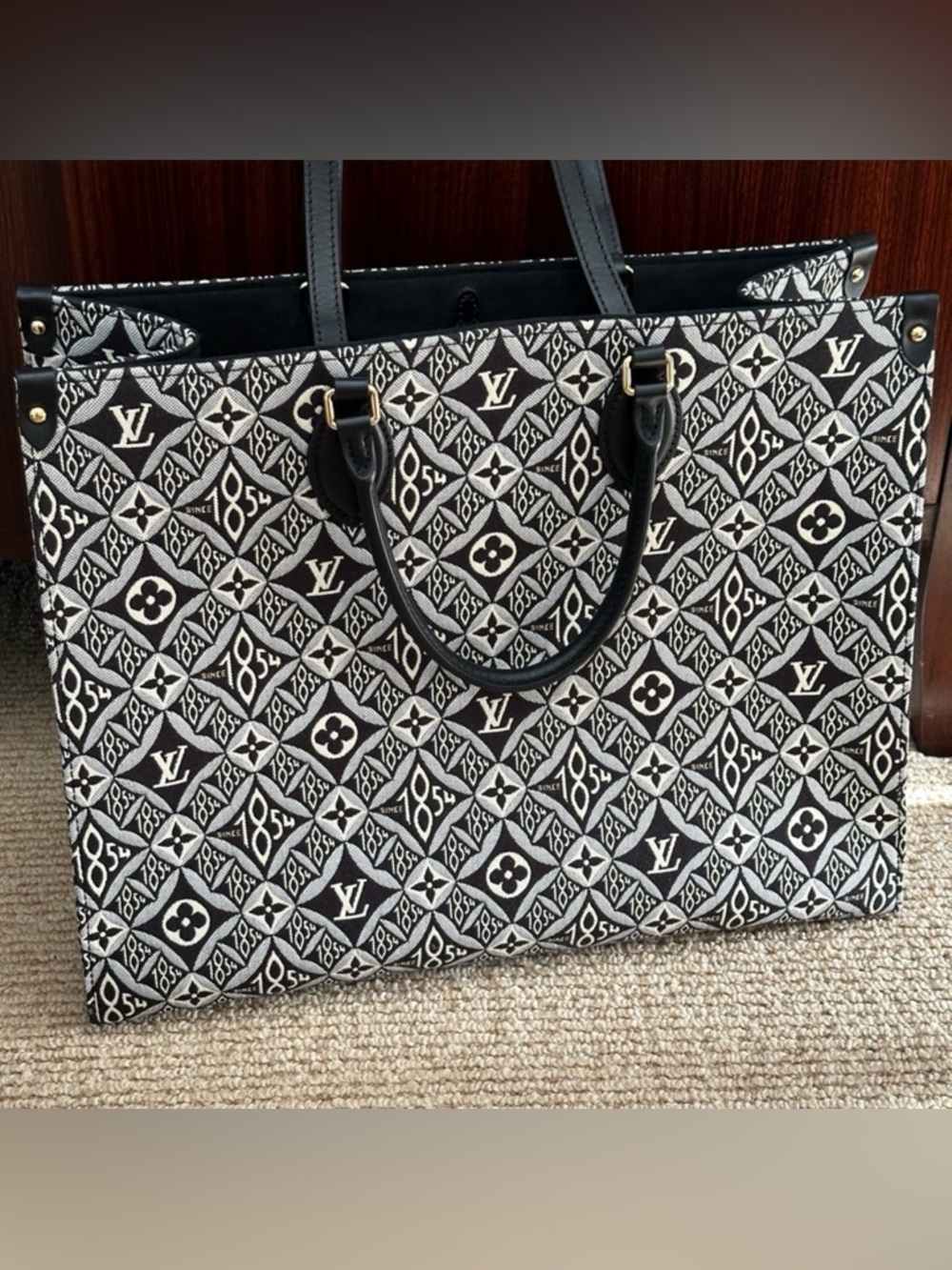 Louis Vuitton Limited Edition  “Since 1854” Monogram On The Go Jacquard Tote GM